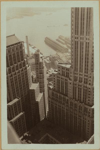 General view - [Manhattan - Wall Street - Bank of Manhattan building (East).], 1933