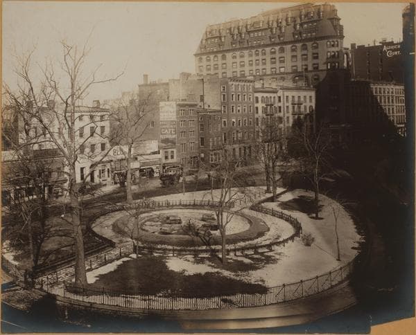 Manhattan: Broadway - Battery Place, 1885