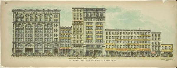 Broadway, West Side. Houston to Bleecker St., 1899