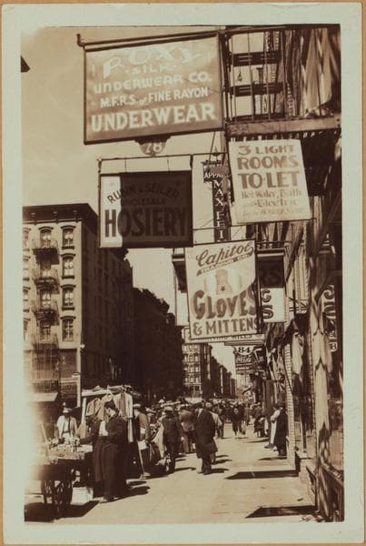 Manhattan: Orchard Street - Broome Street, 1934