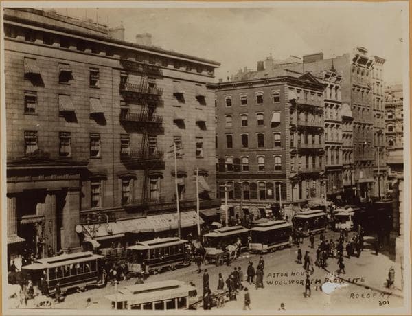 Manhattan: Broadway - Barclay Street, 1890