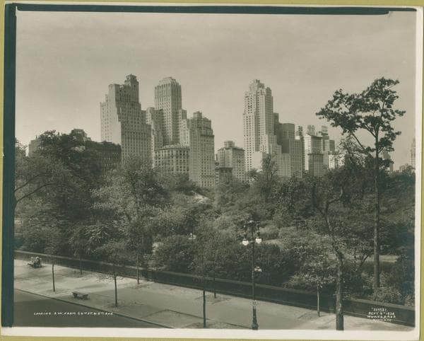 Central Park South - from 63 Street looking southwest, 1930-09-04