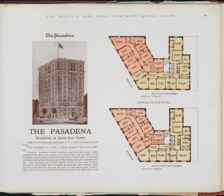 The Pasadena, Broadway at Sixty-first Street., 1910-03