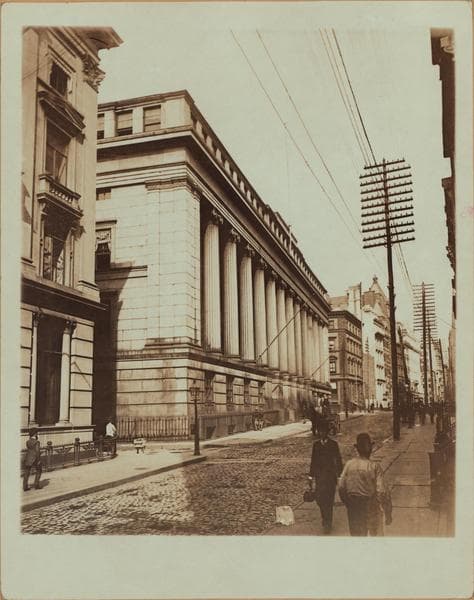 Manhattan: Wall Street - Hanover Street, 1887
