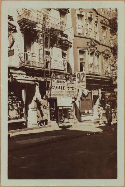Manhattan: Rivington Street - Orchard Street, 1934