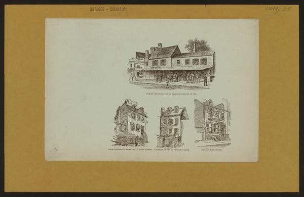 Bridges - Brooklyn Bridge - [Entrance to Brooklyn Bridge in 1857.], 1857