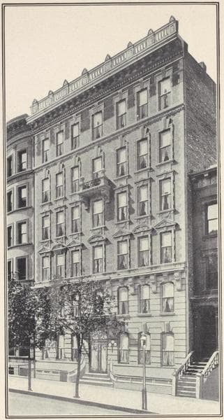 The Hyperion, 318-320 West 84th Street; Plan of first floor; Plan of upper floors., 1908