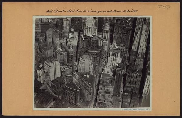 Manhattan: Wall Street - Beaver Street, 1930