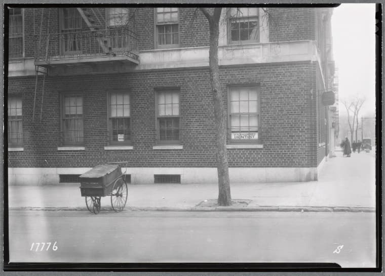 Apartment house; Dr. H. Greenwald dentist: W. 177th St.-Ft. Washington Ave, Manhattan, 1937