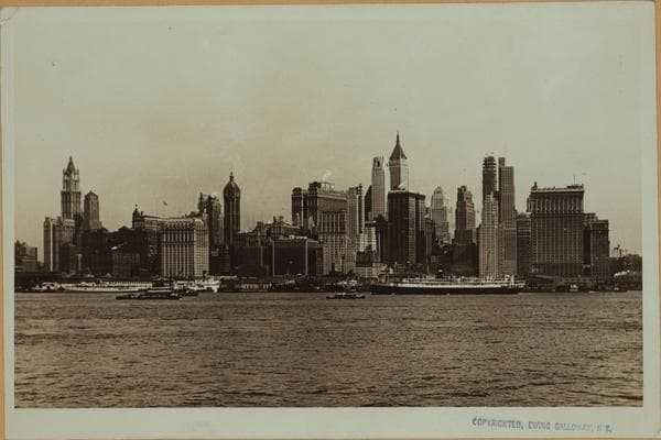 North (Hudson) River - Shore and skyline - Manhattan - Battery - 14th Street., 1930