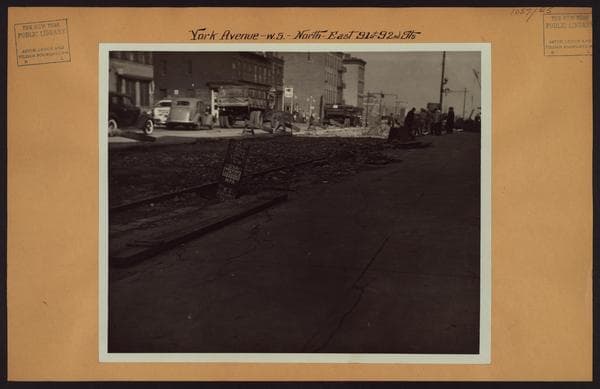 Manhattan: York Avenue - 91st Street, 1936