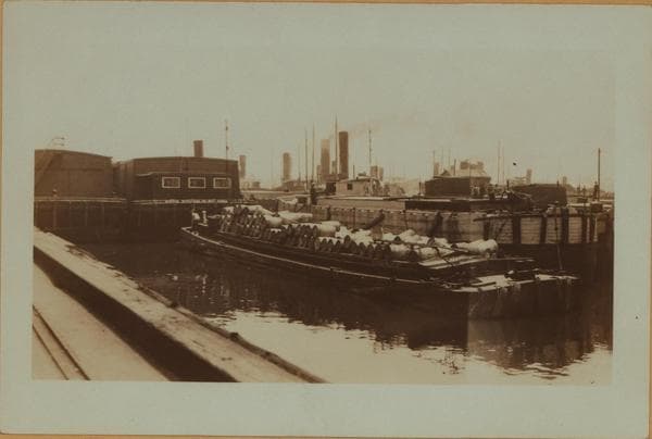 East River - River scenes - Pier 6 - [New York State Barge Canal Terminal.], 1926